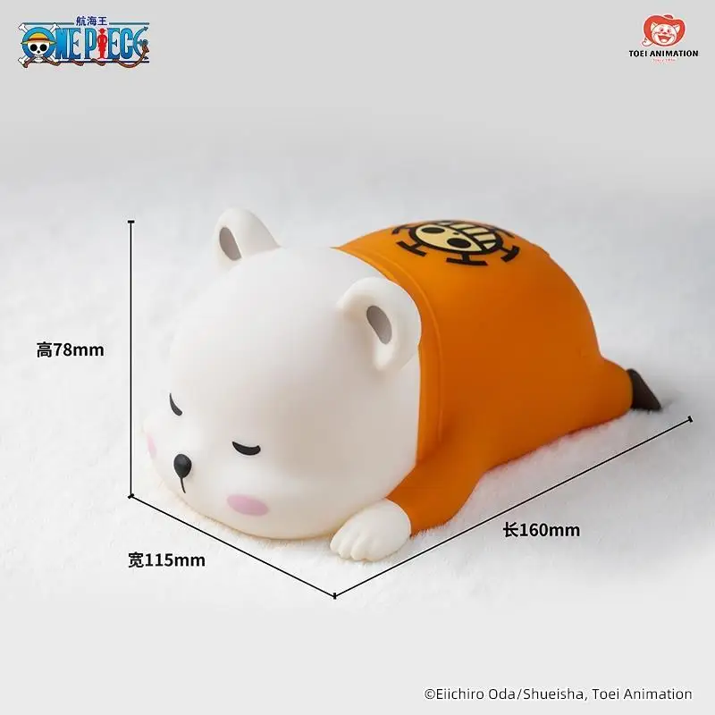 One Piece Anime Peripheral Toei Lil Light Bepo Low Light Series Kawaii Third Gear Model Desktop Decoration Kid Birthday Gift Toy