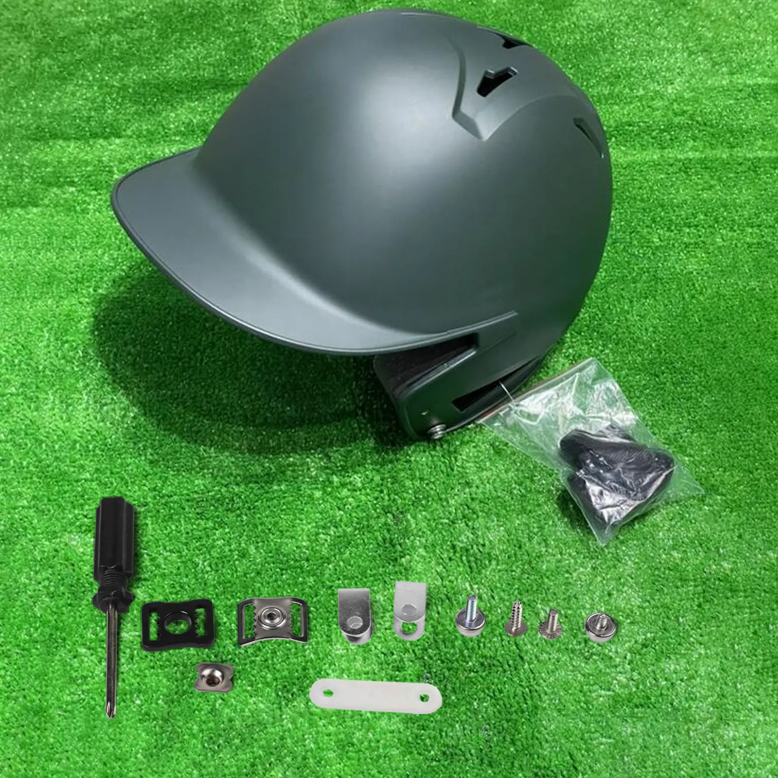 Akcesoria do kasków baseballowych Zestaw naprawczy do kasków Konserwacja kasków Plastikowe elementy mocujące Zestaw 49 sztuk Części ze stopu aluminium