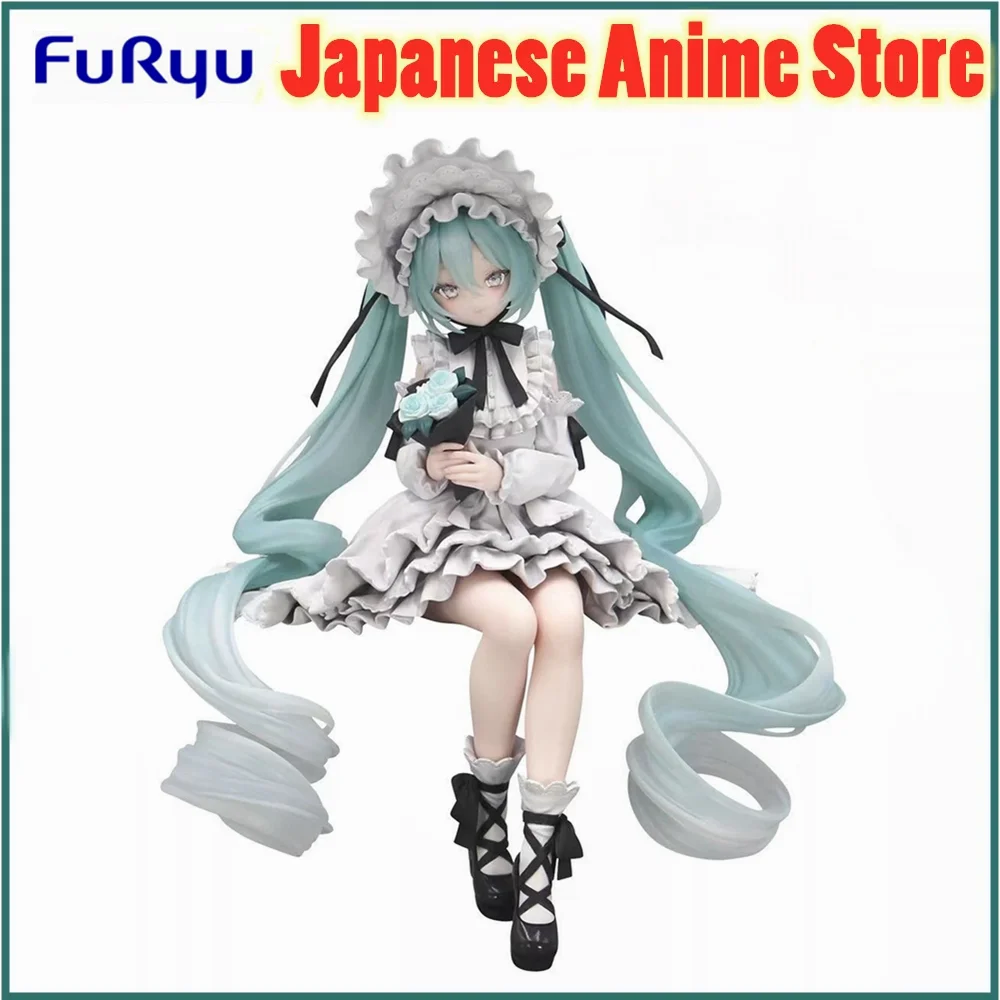 

Оригинальная кукла FuRyu Hatsune Miku в стиле ретро, стопор для лапши, аниме-фигурка, экшн-фигурки, модель, игрушка, фигурка, подарок