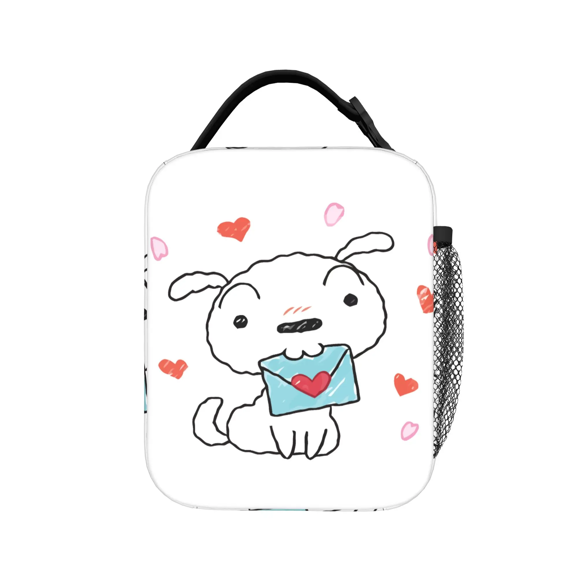Shiro Dog Crayons Shin-Chans Thermal Insulated Lunch Bags for Work  Portable Food Bag Cooler Thermal Lunch Box