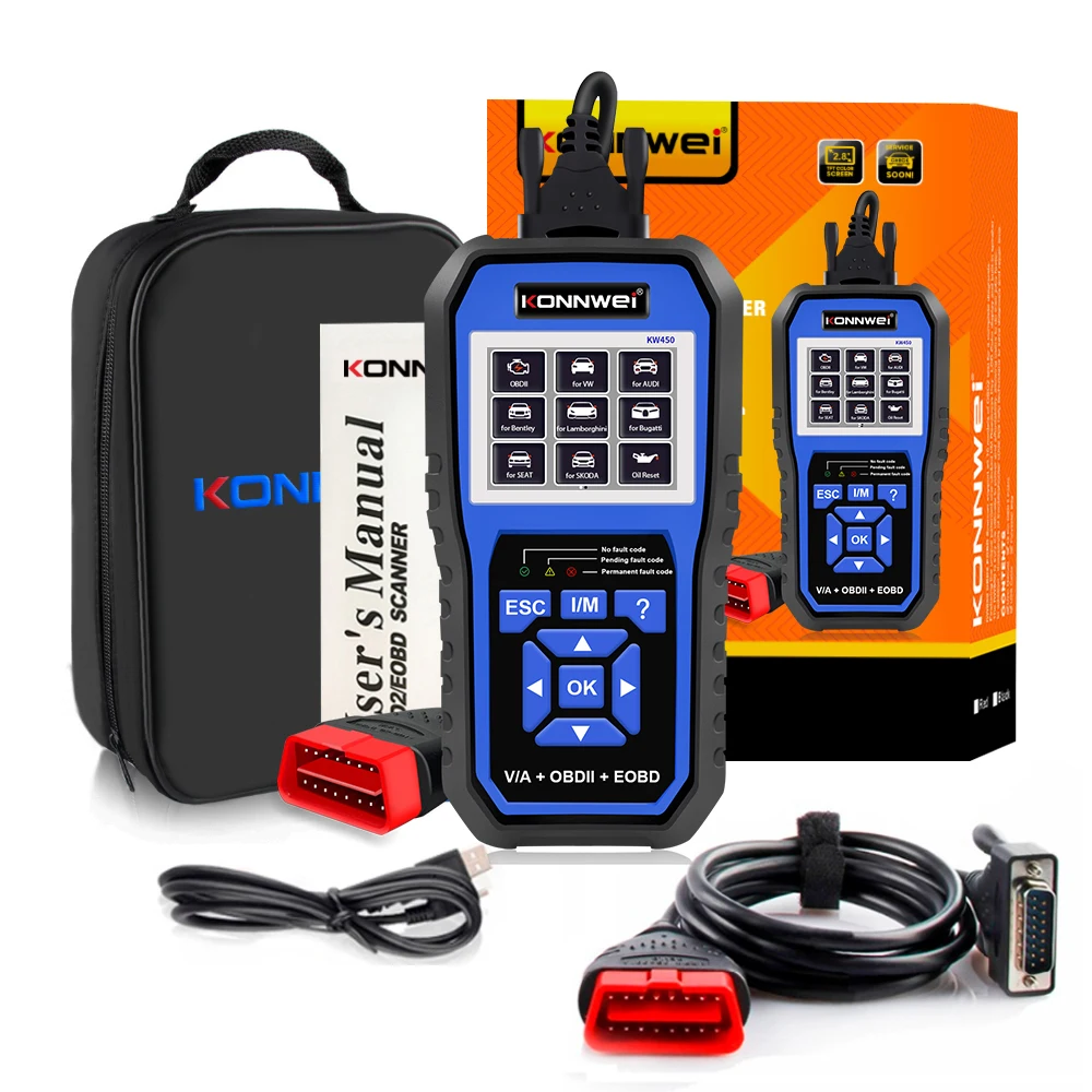 Full System Car Diagnostic Tool KW450 For VW Bentley Seat Skoda Cars