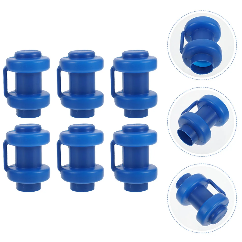 6 Pcs Trampoline Tube Cap Practical Parts Rod Cover Professional Easy Installation Accessory Plastic Caps