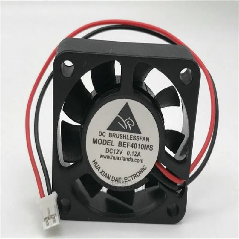 BEF4010MS 12V 0.12A 4Cm 4010 Twee-Draad Glasvezel Transceiver Power Cooling Fan