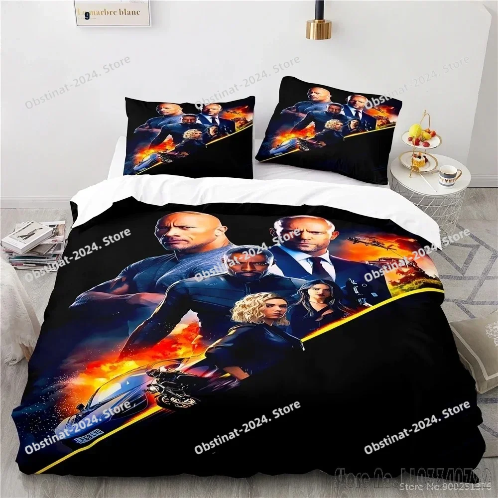

3D Printed Fast and Furious Love Child Duvet Cover Set HD Comforter Cover Bedclothes for Kids Bedding Sets Bedroom Decor