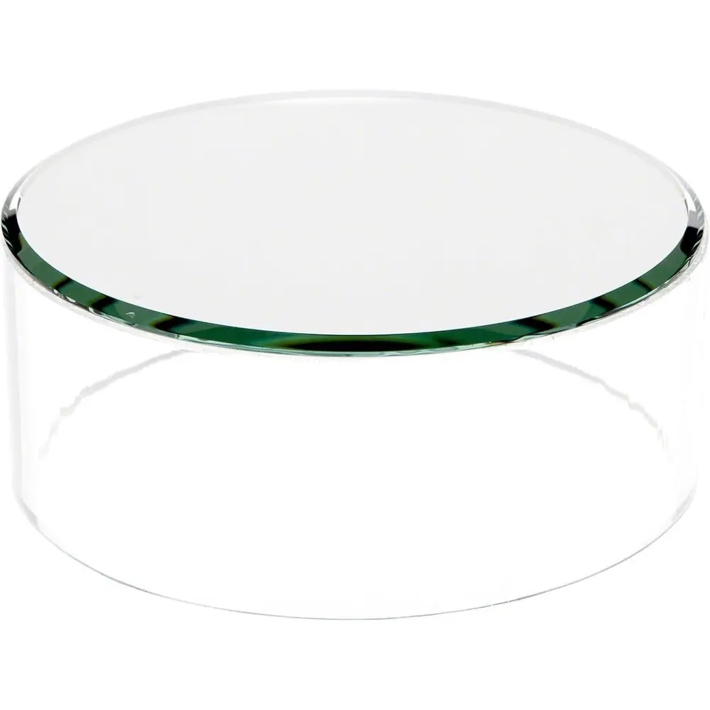 

Mirrored Top Clear Acrylic Display Stand, 2 Tall x 5 Diameter, Set of 3