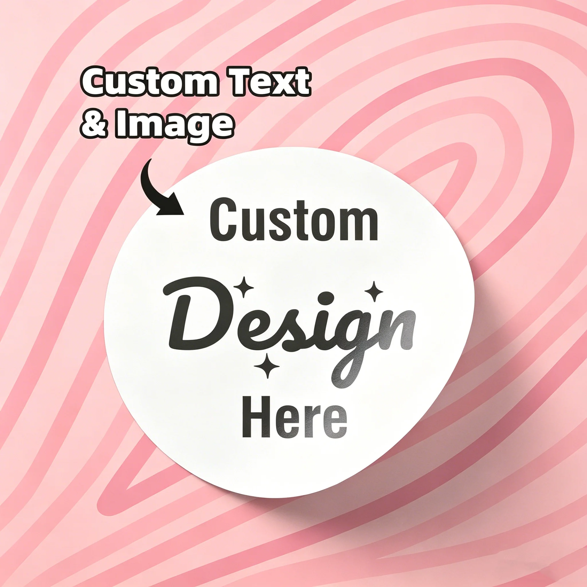 1/6/30/84/150pcsCustom Round Stickers Bulk Waterproof Vinyl Personalized Decals Die Cut Logo Stickers for Any Surface