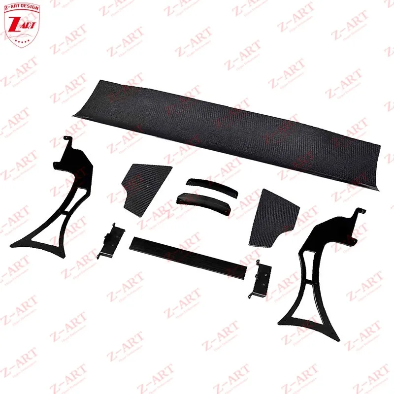 Z-ART 458 جناح خلفي من ألياف الكربون الجاف لسيارة فيراري 458 Prepreg جناح خلفي من ألياف الكربون #4