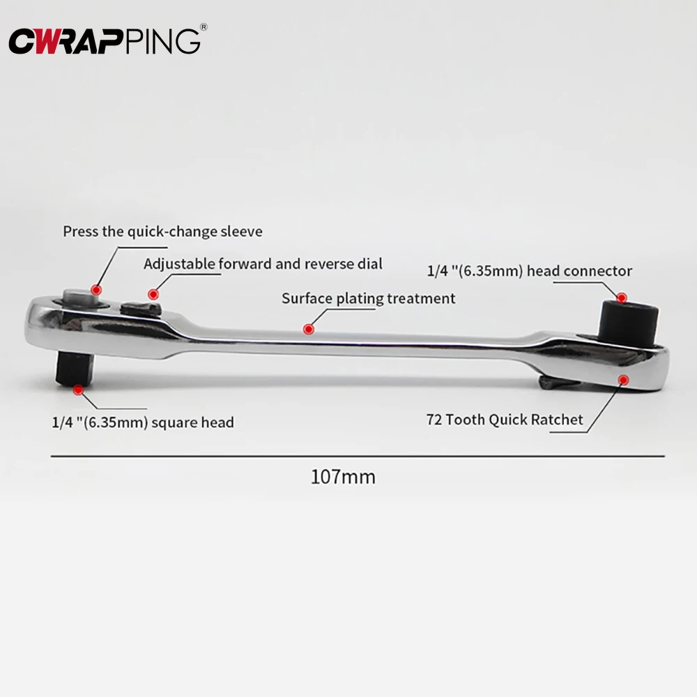 

Быстроразъемный торцевой гаечный ключ с 72 зубцами, отвертка, привод 1/4, мини-ключ с трещоткой, ручка с трещоткой, универсальные автомобильные инструменты для механика