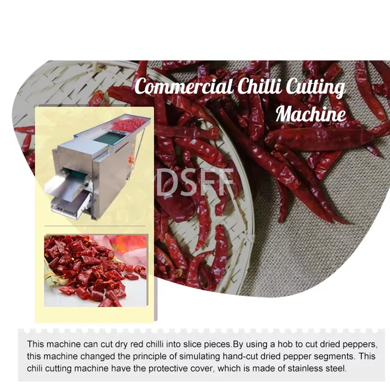 New Dry Chili Cutting Machine Electric Stainless Steel Chili Seed Removal Machine