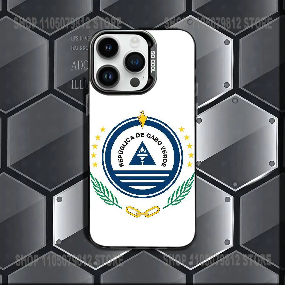 حافظة هاتف كيب فيردي لهاتف آيفون 16,15,14,13,12,11,Mini,Pro,E,MAX غطاء مقاوم للصدمات من الحلوى السوداء غير اللامعة #5