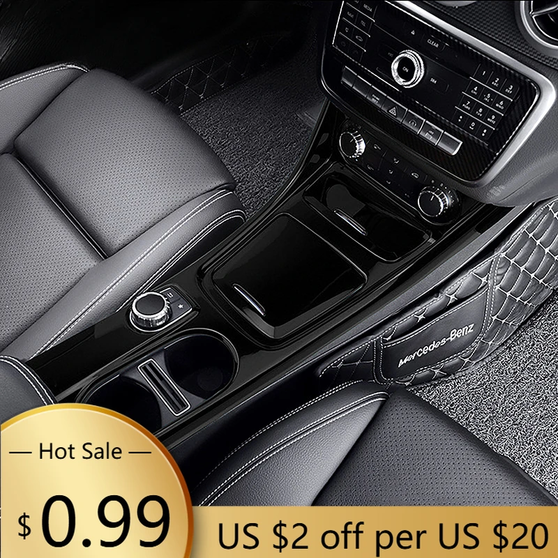 

Чехлы на руль, центральная консоль, переключатель передач, держатель для чашки с водой, декоративная накладка для Mercedes Benz A Class W176 CLA C117 GLA X