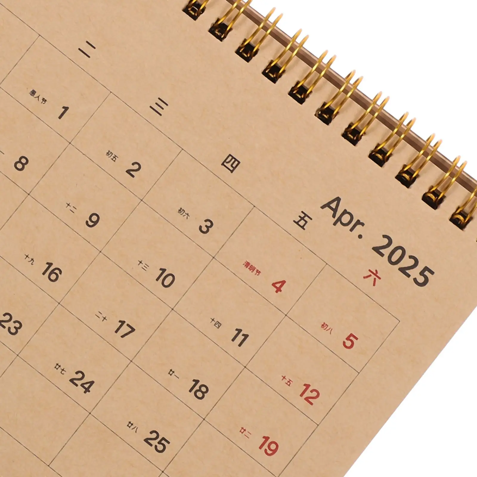 2025 Desk Calendar Office Standing Weekly Planner Mini Table Desktop for Flip