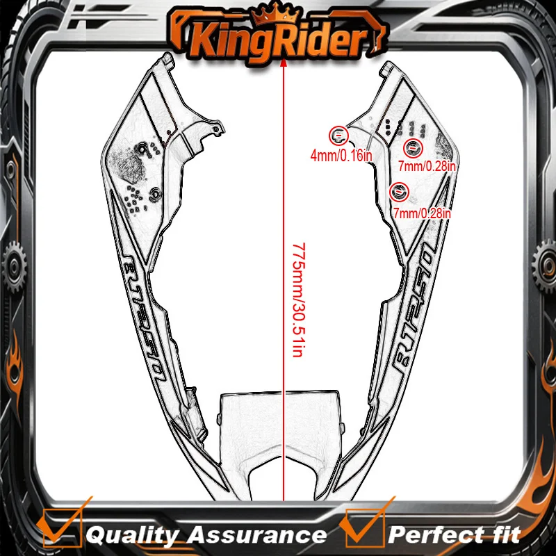 For BMW R1250GSA R1250GS ADV R 1250 GS Adventure 2019-2023 Front Beak Nose Headlight Lower Fairing Left Right Side Wheel Cover
