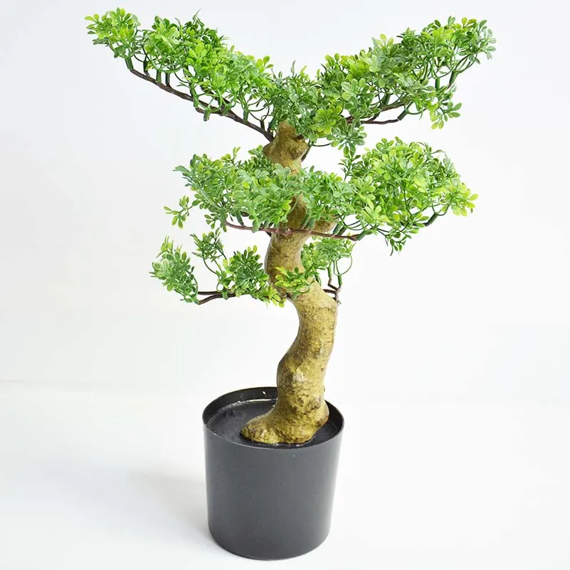 45cm Height Artificial Bonsai Pine Tree Plant Indoor Mini Green Home Decor Accessories For Sale Pines