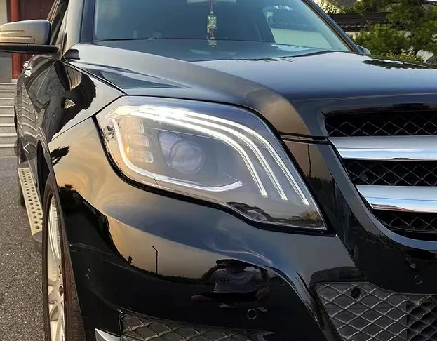 For Archaic Led Headlight for Mercedes benz GLK 2008-2015 Headlight Assembly  Modification Maybach Headlight with Streamer Steer
