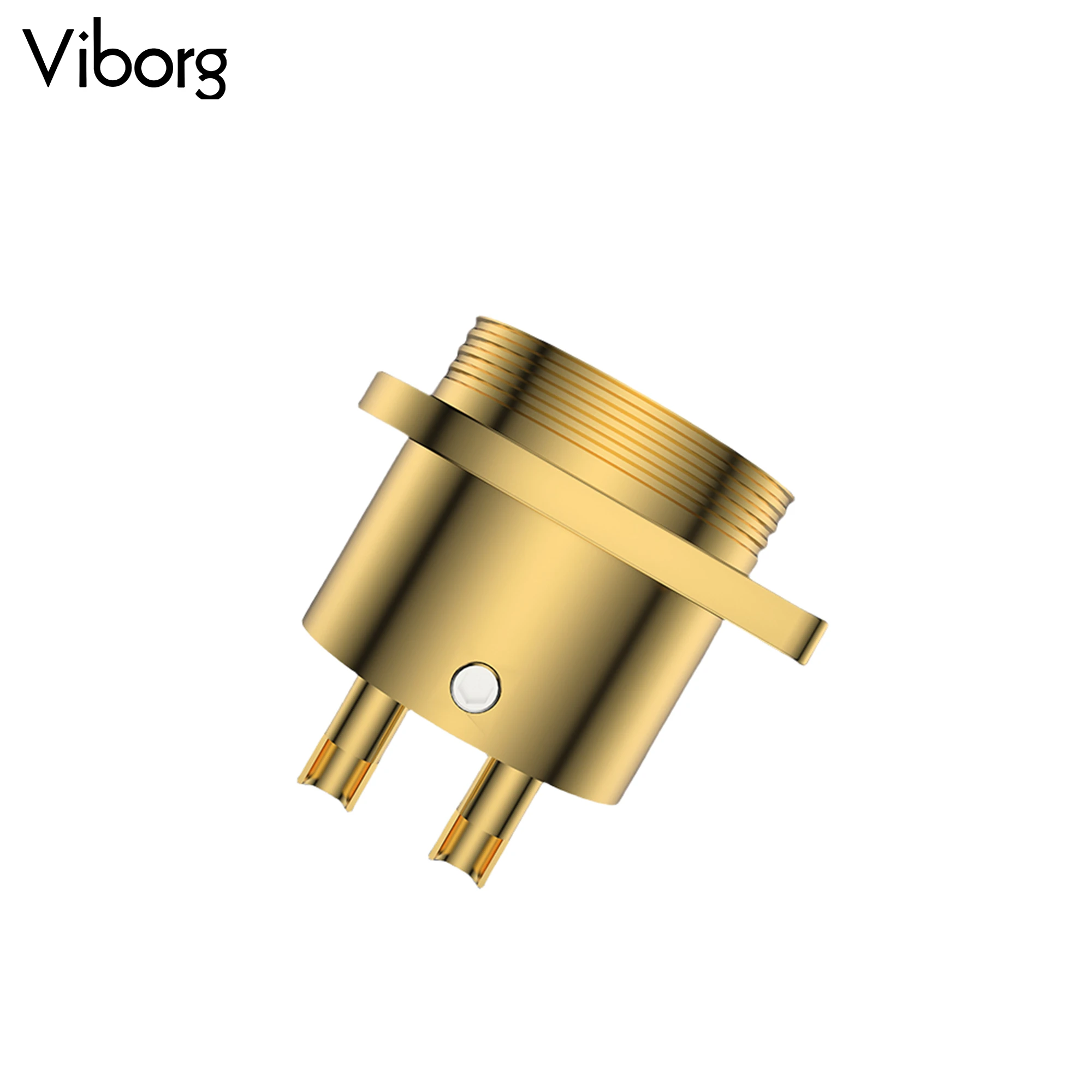 1 peça viborg high end gm16g cobre puro feito banhado a ouro micro conector macho 2 pinos gx16 aviação gx16 soquete macho chassi