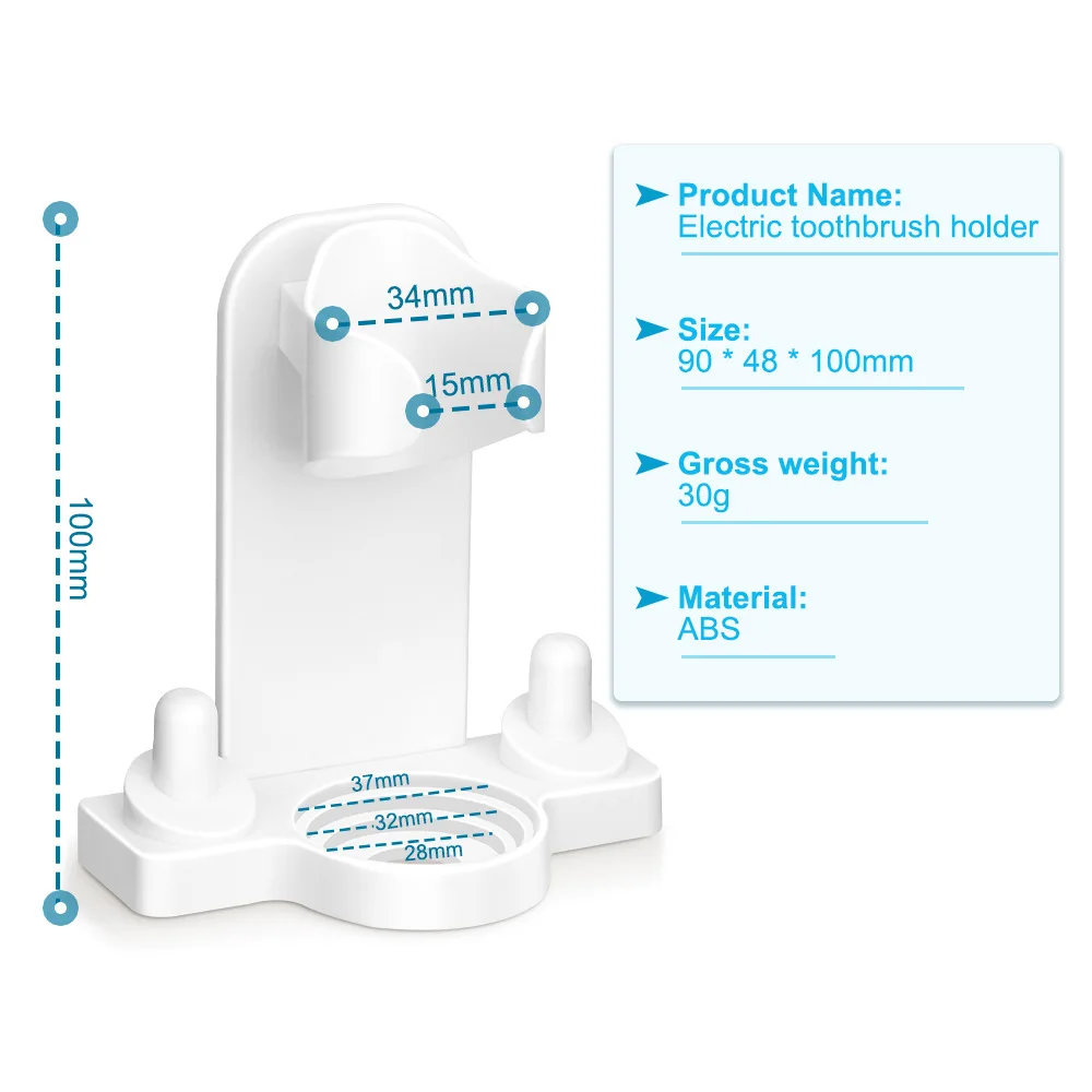 Adhesive Electric Toothbrush Holder Wall Mounted Tooth Brush Heads Rack Organizer and Brush Head Cover Caps For Oral B iO Series