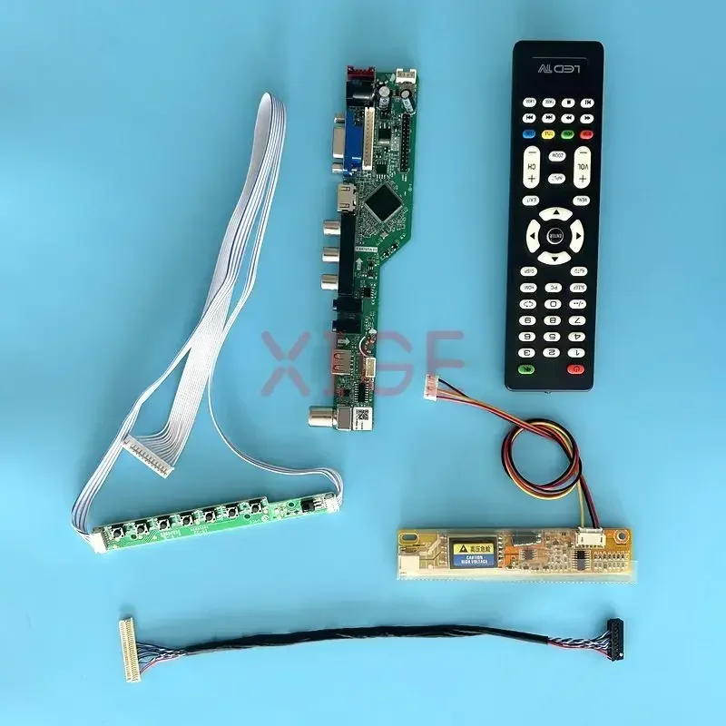 For LQ150X1LBH3 LQ150X1LHC3 LQ150X1LHS2 LCD Driver Board TV Analog Kit DIY 30 Pin LVDS 1024*768 Display VGA+HDMI+AV+USB+IR 1CCFL