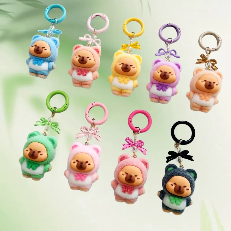 

1PCSCapibara action figure pair keychain pendant