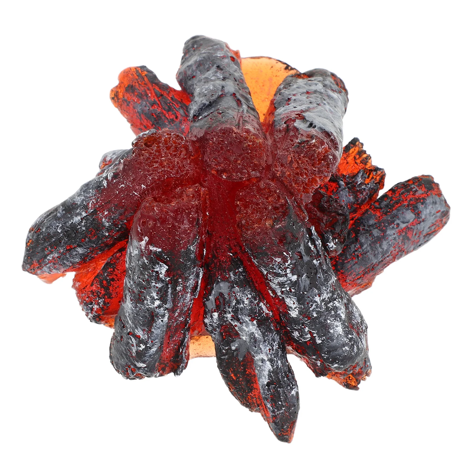 

Resin Bonfire Artificial Campfire Ornament Realistic Mini Fire for Tabletop Fireplace Decor DIY Craft Projects Micro Landscape