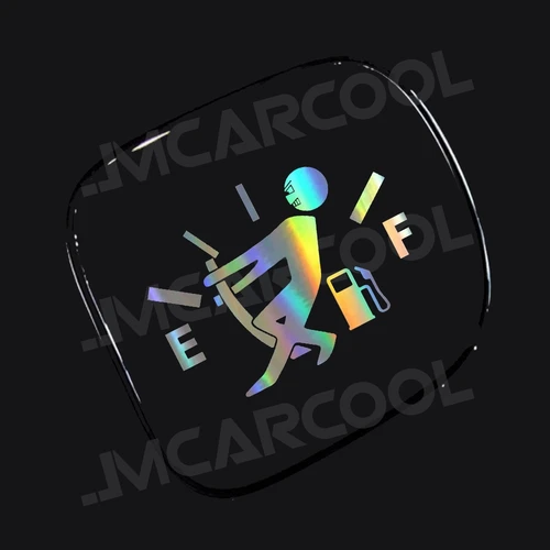 Imagen 1 del producto Gran oferta de pegatinas divertidas para coche, pegatina reflectante con puntero de combustible, estilo de coche para accesorios universales de tanque, pegatina para coche