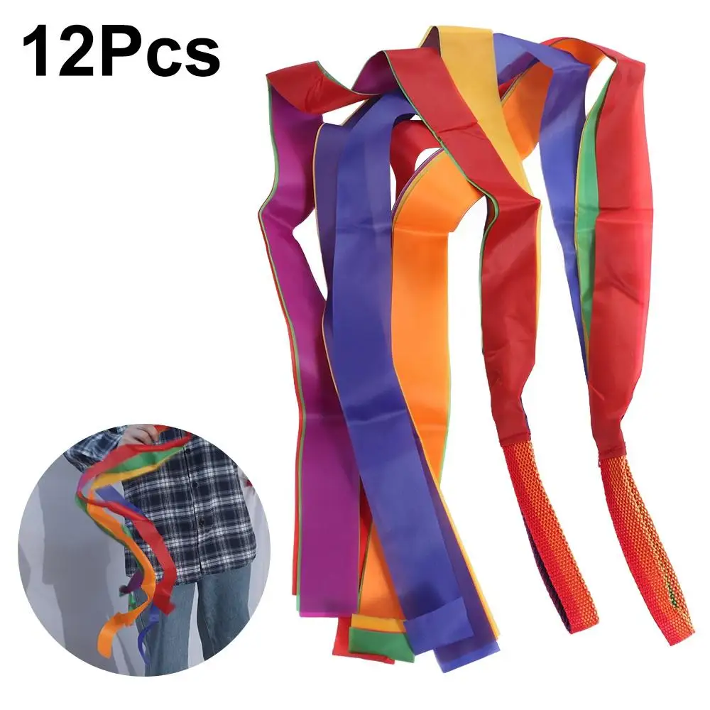 Rhythmic Gymnastic Ribbons Art Gymnastic Color Ribbon Toys Dance Rainbow Ribbons Hand Held Cheerleading Rainbow Streamer