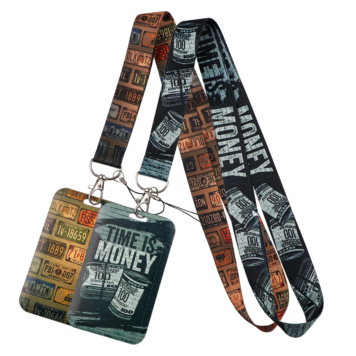 

Money Quotes Lanyard Neck Strap Keychain License Plate Card Cover Badge Holder Mobile Phone Hang Rope Keyring Accessories Gifts