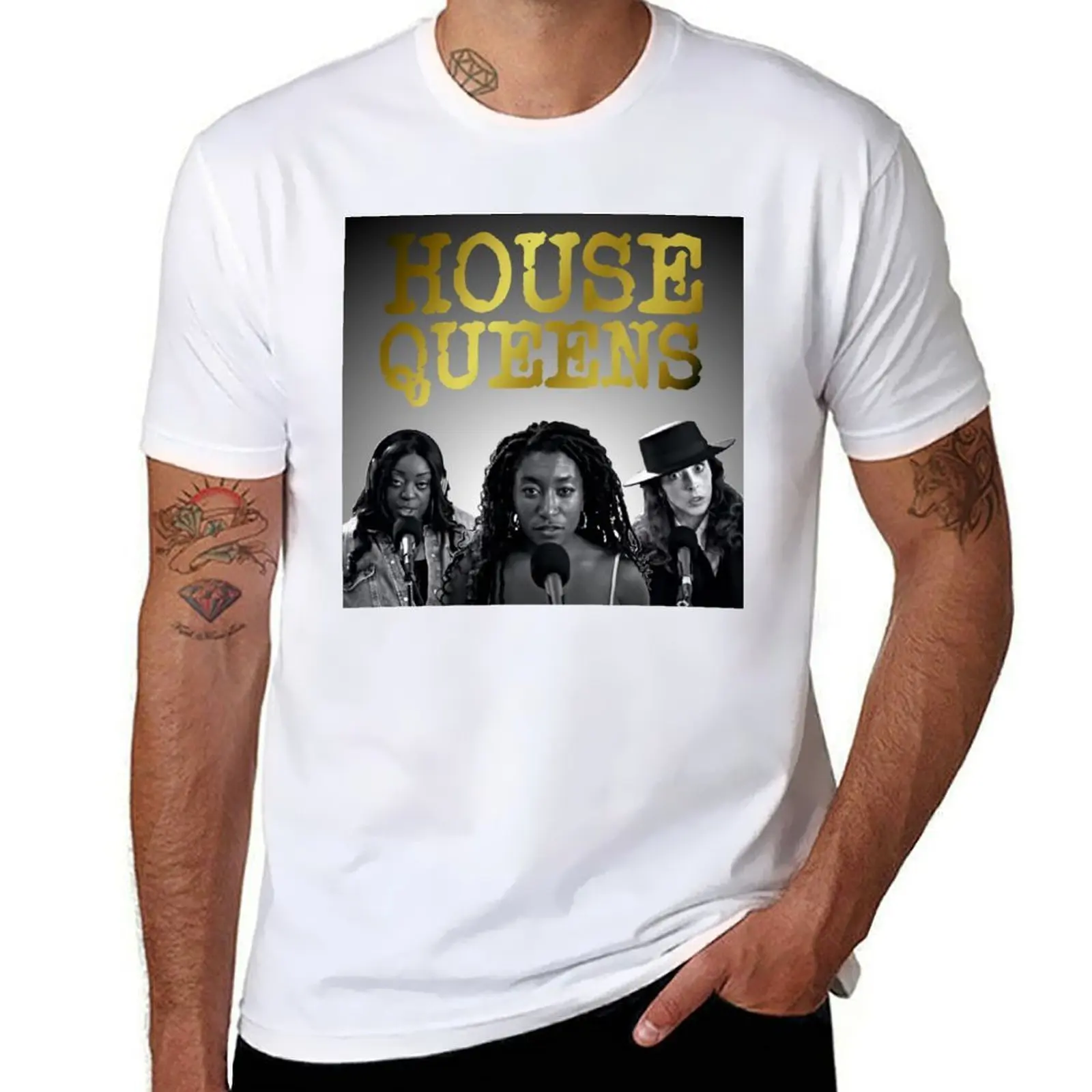 

Enter the House Queens Album Cover T-Shirt t shirts for man cotton cotton tshirt 100% T-Shirt
