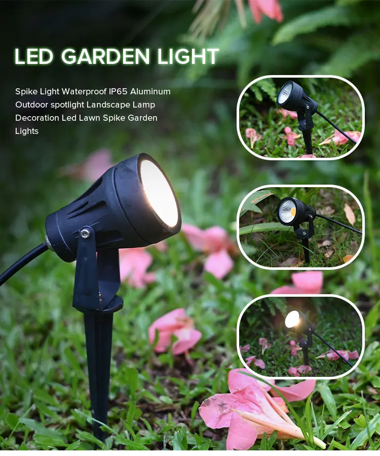 التجارية 5 واط 10 واط LED إضاءة المناظر الطبيعية IP65 يلقي الألومنيوم CE أضواء خارجية لحديقة Led أضواء الحديقة في الهواء الطلق