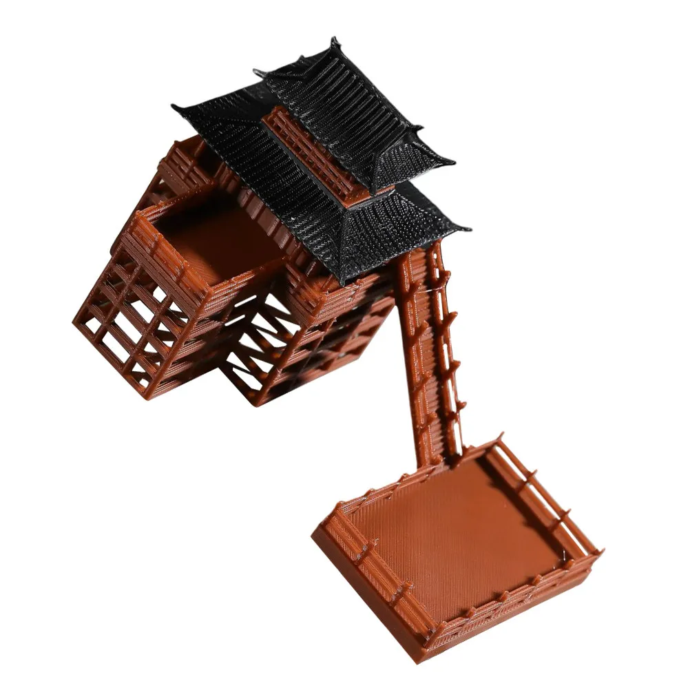 Realistic Miniature Stilted Building Micro Landscape Decor Perfect for Garden Bonsai Fish Tank Decoration Rustic and Exquisite