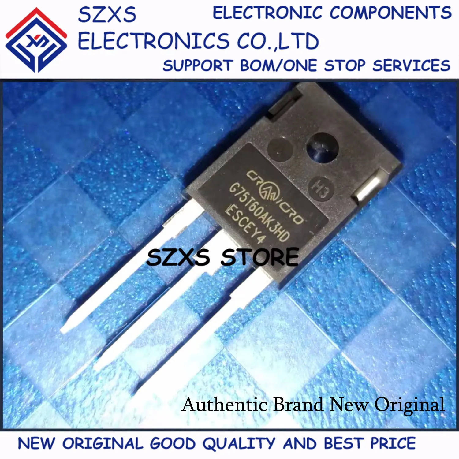 New Original 10Pcs G75T60AK3HD CRG75T60AK3HD TO-247 600V 75A Powerful IGBT Transistor In Stock Electronic Component Good Quality