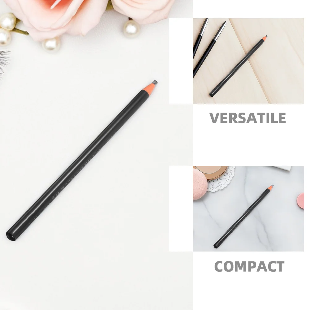 2 قطعة قلم الحواجب المقاوم للماء، مقاوم للعرق، طويل التآكل، طرف دقيق، تصميم خط السحب، قلم مكياج للحواجب بخط رفيع #6