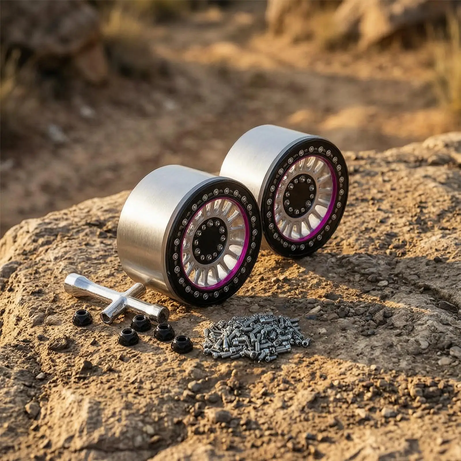 2 Pieces Crawler Wheel Hubs Heavy Duty Hub Sturdy for Hobbyists