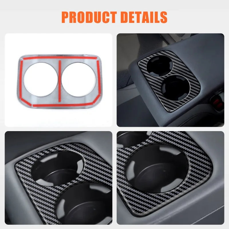 

ABS Carbon Fiber Rear Drain Cup Holder for 2025+ Subaru Forester Rear Drain Cup Holder Protective Cover Car Accessories