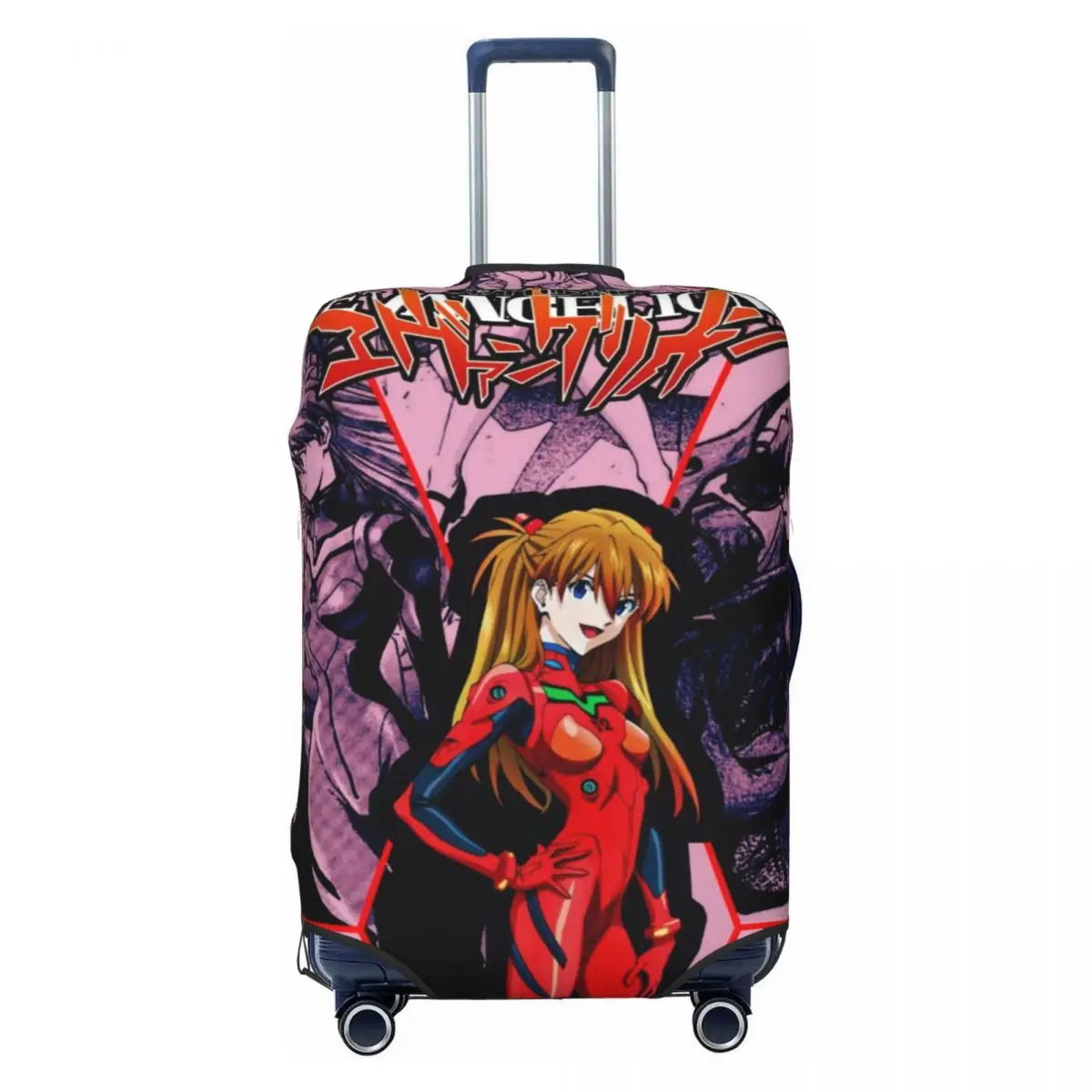 Maßgefertigter E-Evangelions Kofferbezug Modischer Mecha-Stil Doomsday Animation Reisekoffer-Schutzhülle für 18-32 Zoll Koffer