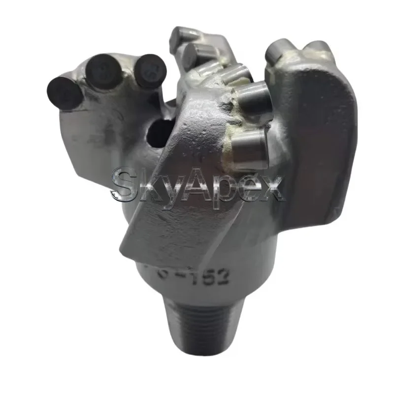 #200mm 4-Wing Spiral Arc Angle PDC Diamond Drill Bit Hydraulic Drilling Tool Parts for Construction Mining Machinery Equipment