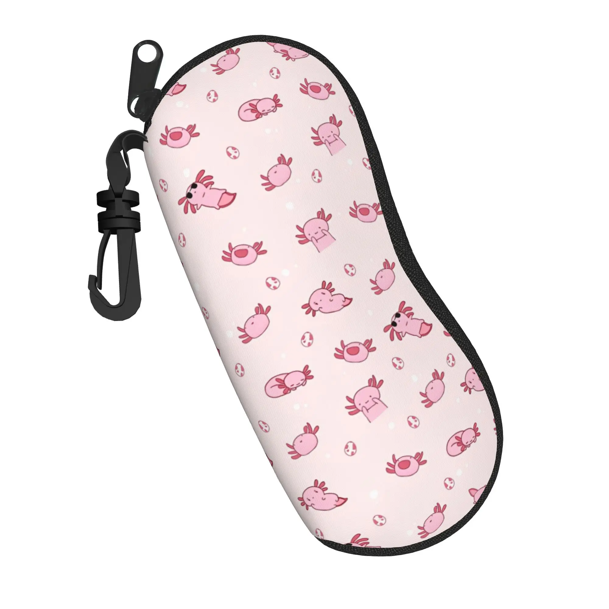 Axolotl Mexican Salamander  Merch Brillenetui für Damen und Herren, praktische Box, Aufbewahrungsbox für Brillen, Geschenkbox für Sonnenbrillen