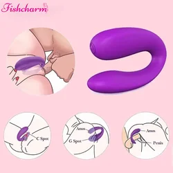 U Type Vibrator Sex Toys para Casais, Estimulador de Vagina e Clitóris, Massagem Ponto G, Masturbador Feminino, Produtos Adultos, Mulheres