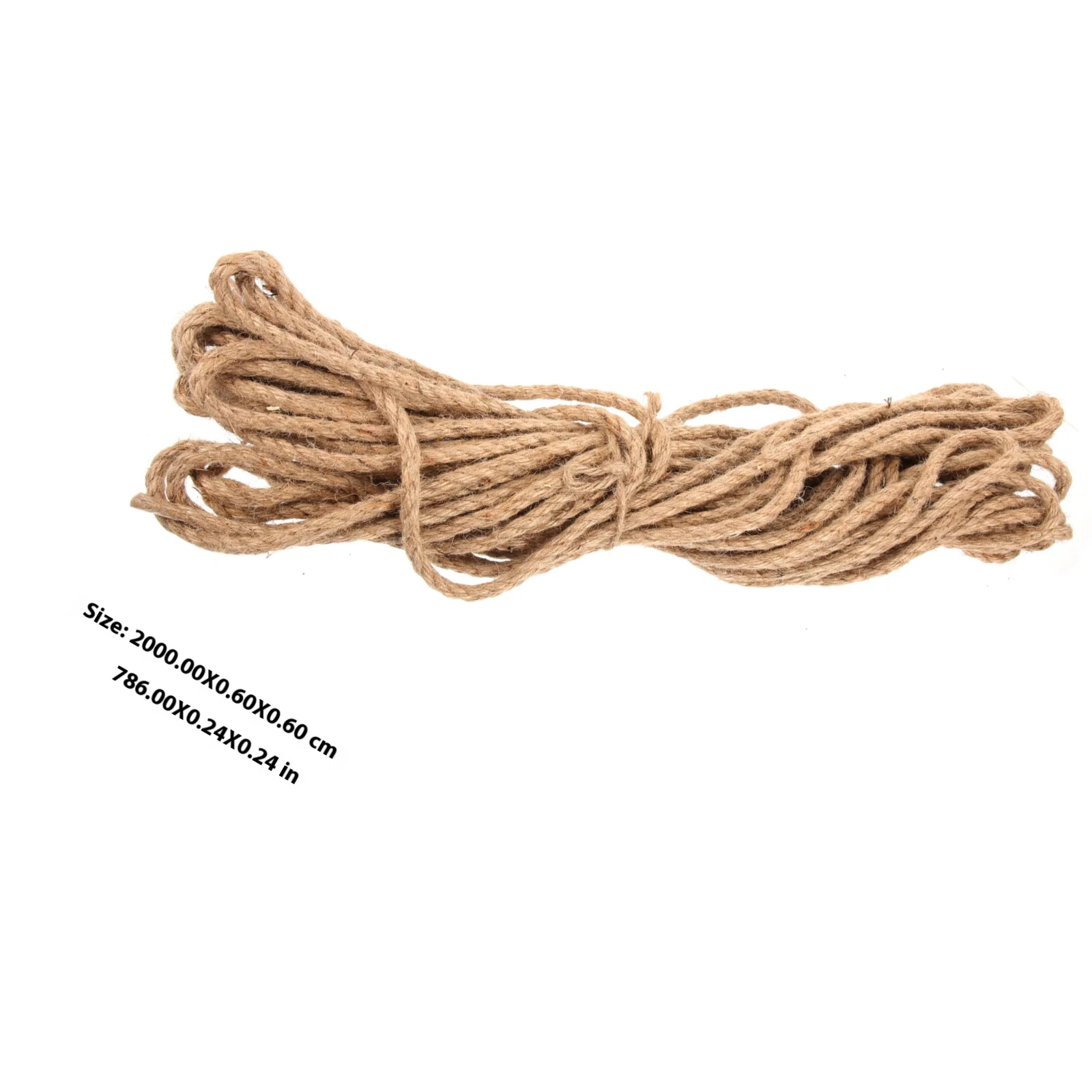 1 rollo de cuerda de yute, hilo Natural para manualidades, envoltura de regalos, accesorio de embalaje Diy, decoración de jardín, suministros para fiestas, cordón de uso agrícola