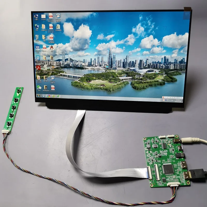 

12.5 inch IPS Monitor Kit, 1080P Full HD USB Powered Portable Screen, with Mini HDMI/VGA Ports for Laptop Raspberry Pi PC Games,