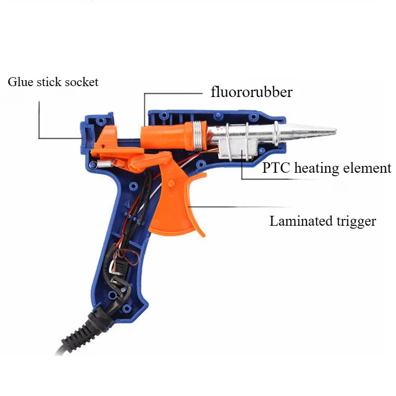 

20W Hot Melt Glue Gun Household Industrial Mini Portable Guns Electric Heat Temperature Tool DIY Handmade for 7mm Glue Sticks