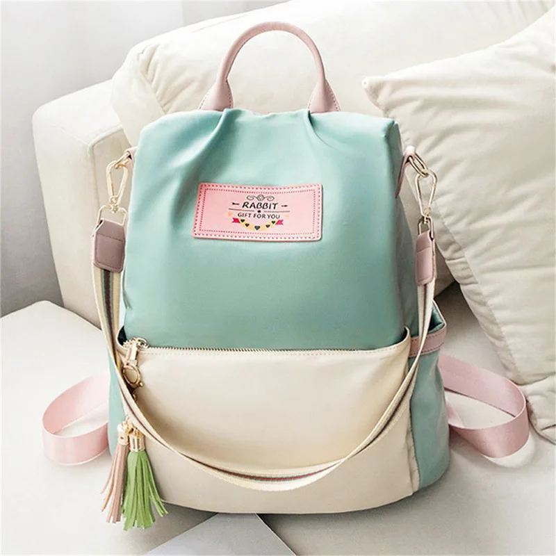 

New High Quality Women's Shoulder Bag Large Capacity Oxford Cloth Bags Ladies Backpack Woman Color Tote Women Shoulder Backpacks
