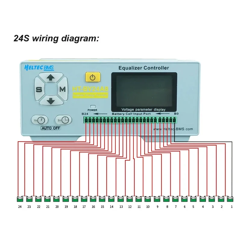 Heltec 2-24S 8A Aktive Equalizer Balancer mit Spannung Mess Lifepo4 Lithium Lipo für Batterie Equalizer Reparatur Instrument