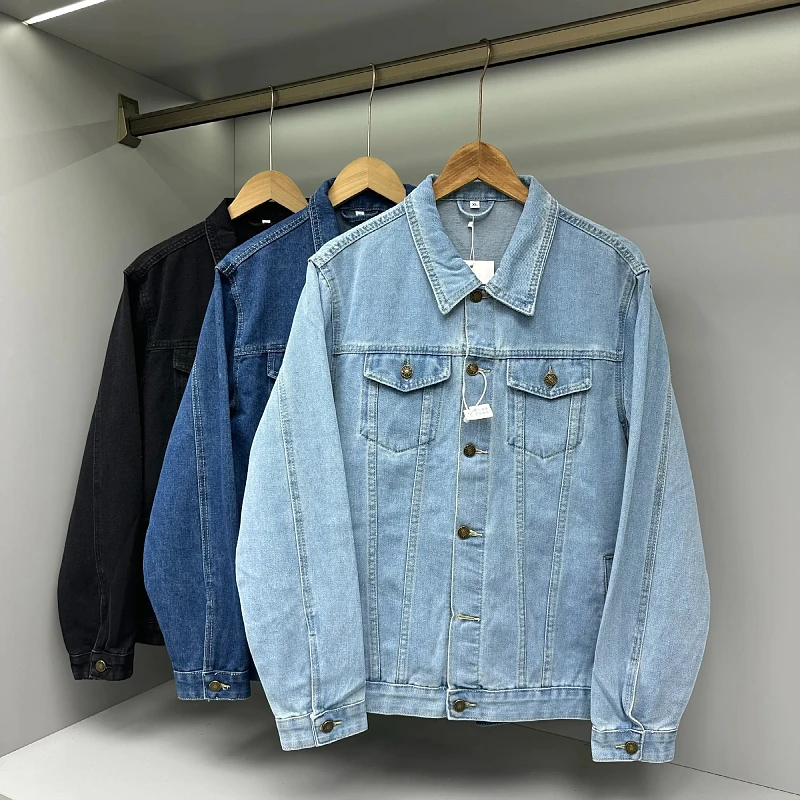

Классическая ретро-куртка из денима в японском стиле, свободного кроя, для мужчин и женщин, весна-осень, большие размеры
