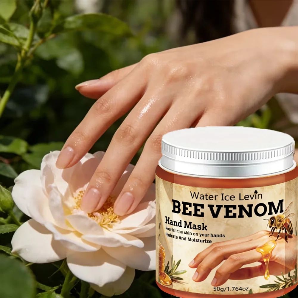 Water Ice Levin Turmeric Hand and Foot Mask, Moisturizing Firming Soothing Cream with Vitamin C for Hands & Feet, 50g