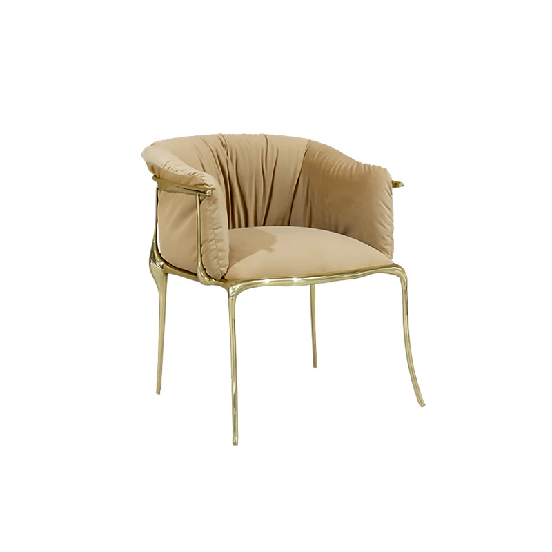 villa hotel large flat single leisure chair Customizable dining chair high-end, backrest makeup chair