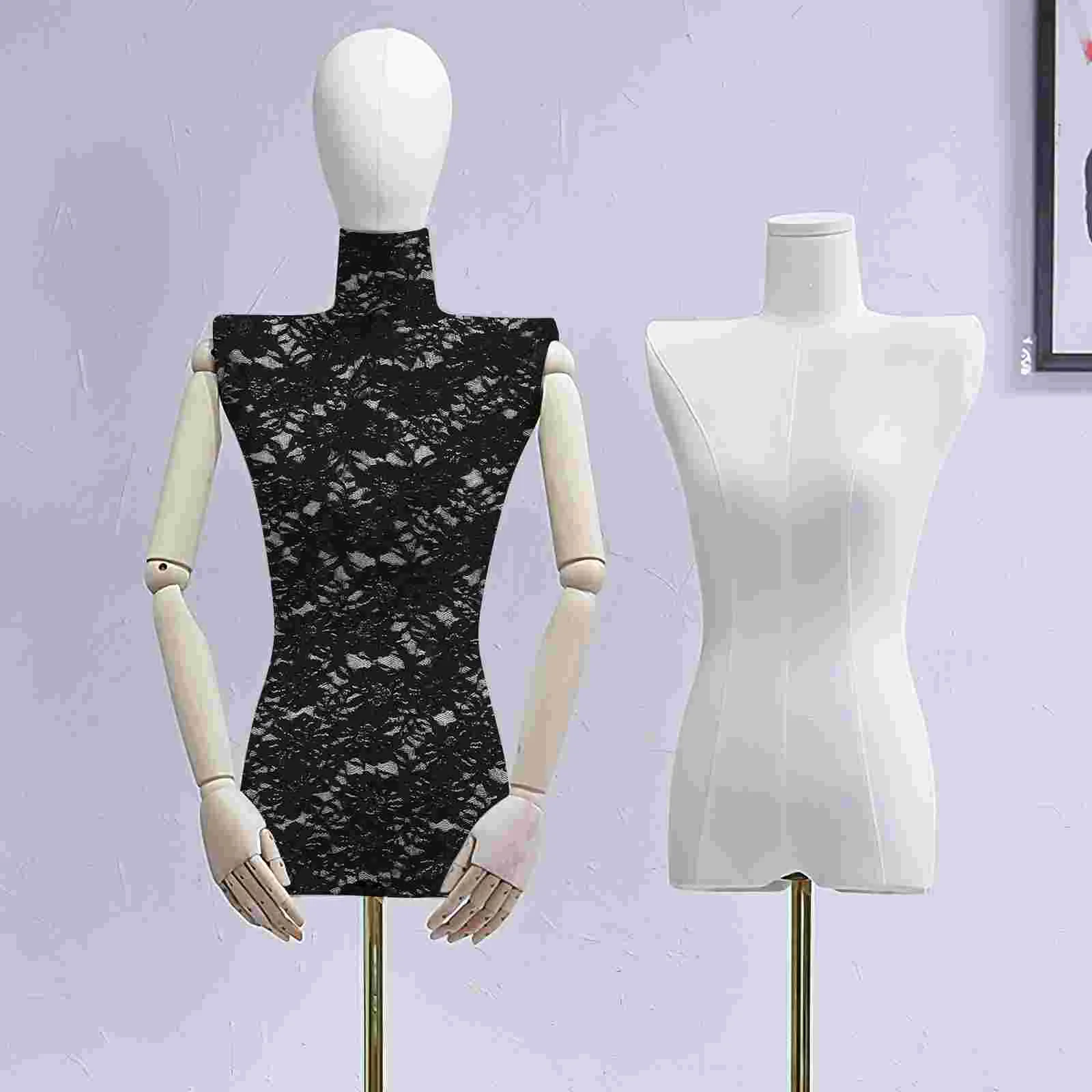 Clothing Cover Body Mannequin Clothes Manequins Displays Women Torso Lace Female