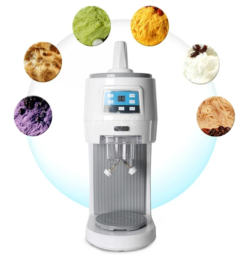 Semi-automatic Shaved Snow Ice Machine 110V 220V Snowflake Ice Crusher Electric Ice Block Shaving Machine