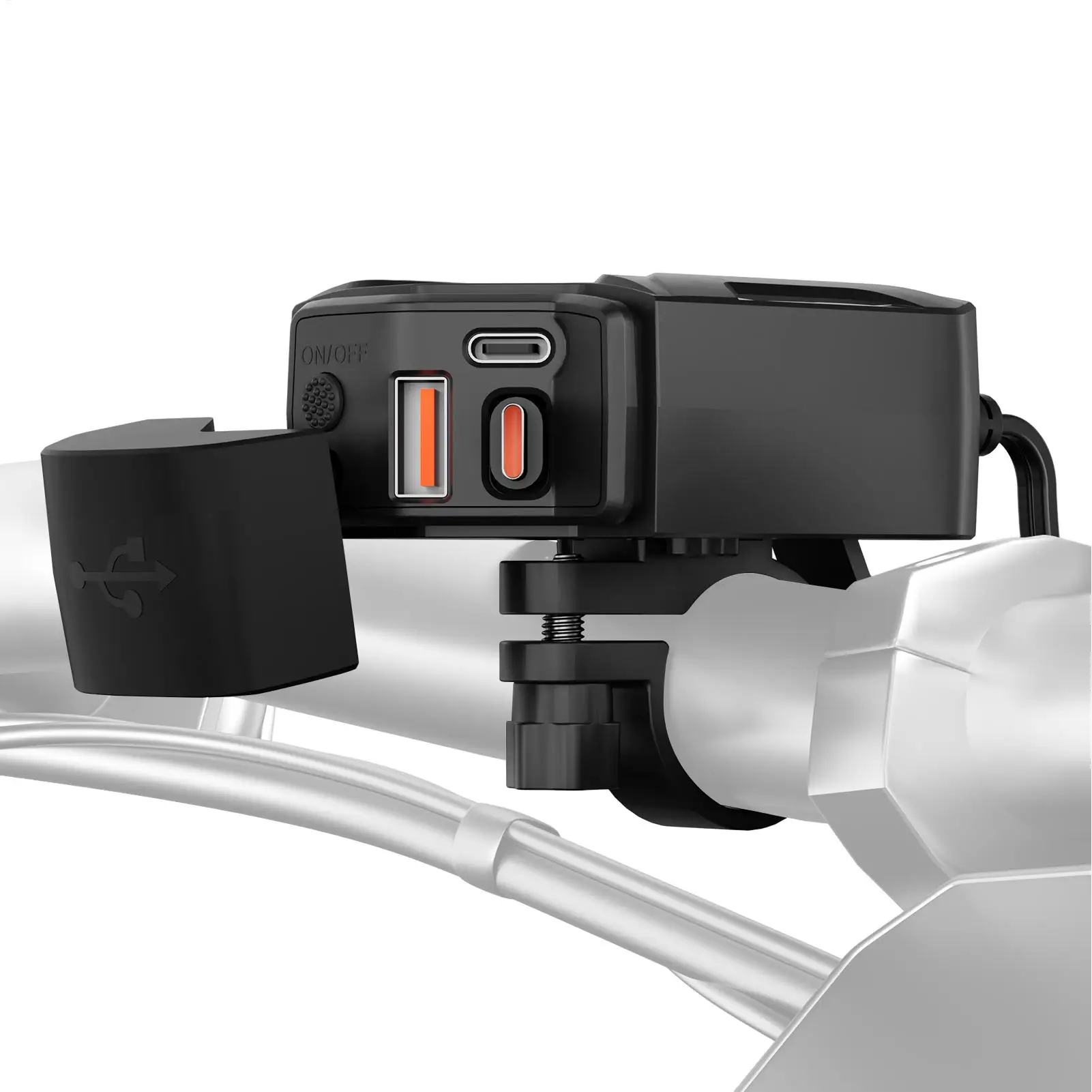 

Зарядное устройство USB для мотоцикла, 30 Вт, 12-24 В, водонепроницаемое, SAE-USB, быстрая зарядка, адаптер Type-C, порт для телефона