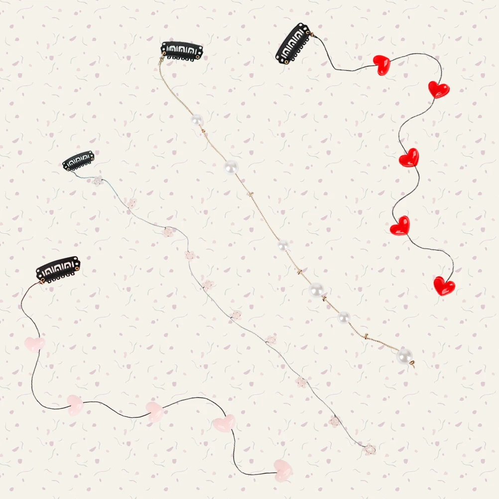 

4Pcs Long Tassel Side Clip Elegant Hair Accessories for Wedding Party Daily Flower Design Women Girl Hairpins